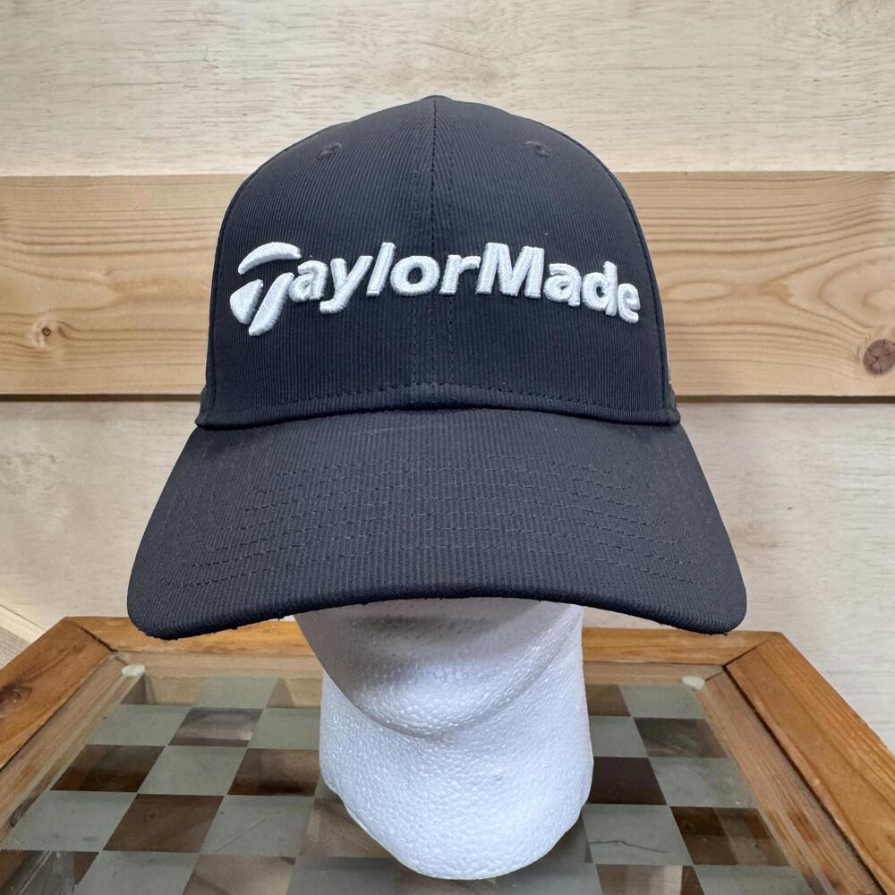 TaylorMade Hat Cap Strap Back One Size Black Golf Tour TP5 M3 Embroidered Mens